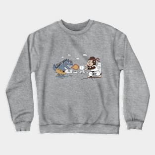 Street Fighter, Godzilla vs King Kong Crewneck Sweatshirt